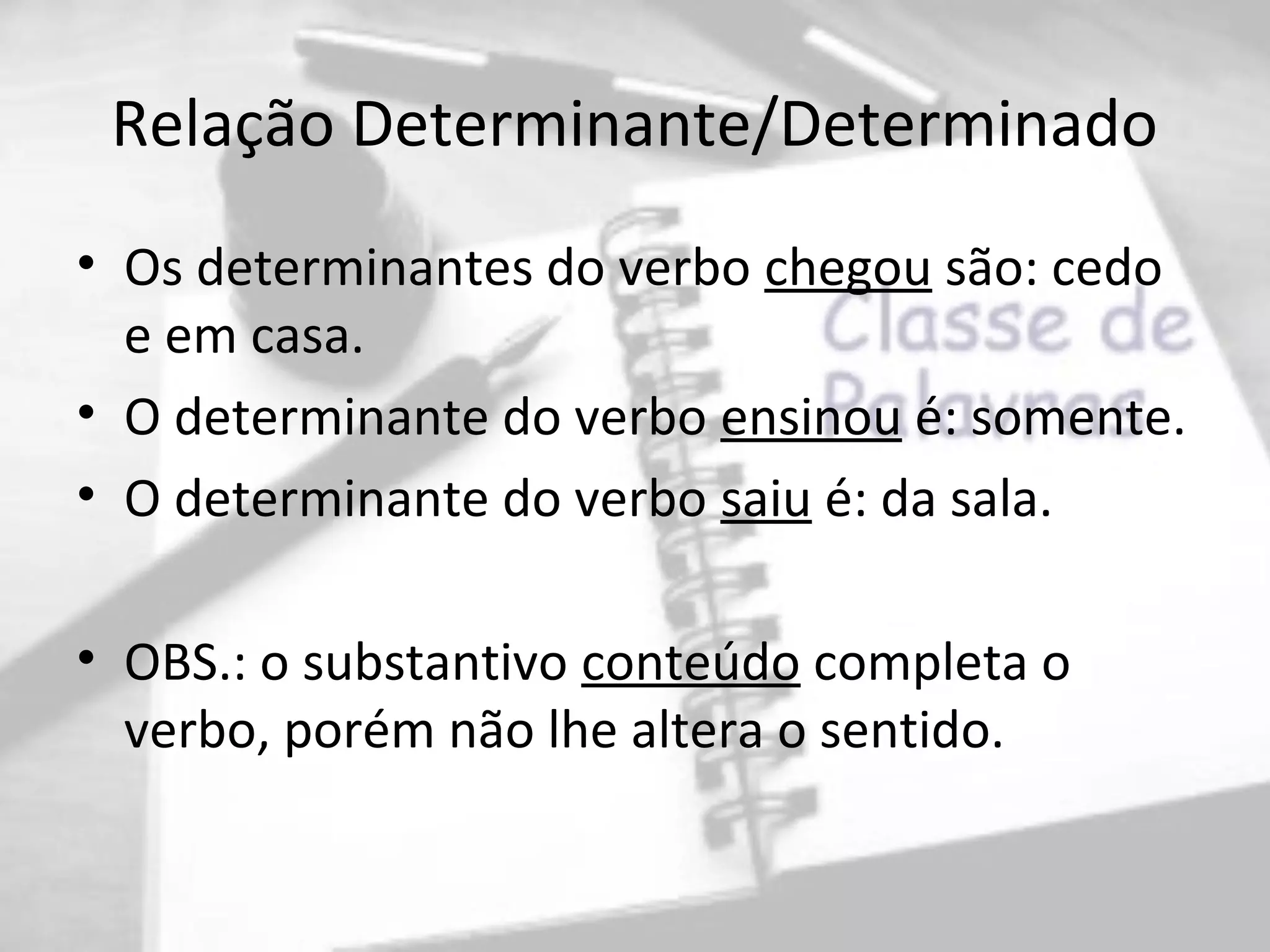 Morfologia - determinante-determinado | PPT