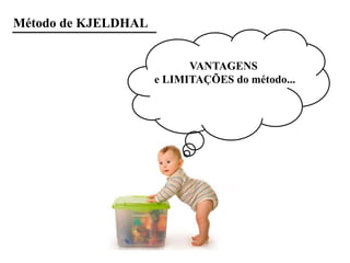 VANTAGENS
e LIMITAÇÕES do método...
Método de KJELDHAL
 