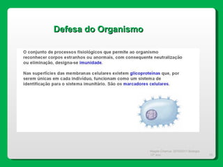 Magda Charrua  2010/2011 Biologia 12º ano  Defesa do Organismo 