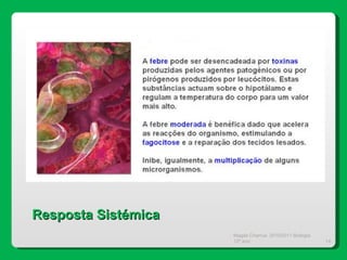 Magda Charrua  2010/2011 Biologia 12º ano  Resposta Sistémica 