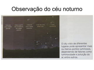 Observação do céu noturno
 