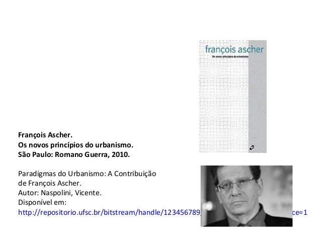 Aula 7 THAU 1 Unip Introdução ao François Ascher