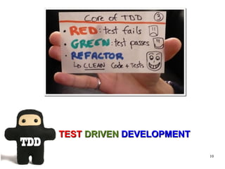 TEST DRIVEN DEVELOPMENT

                          10
 