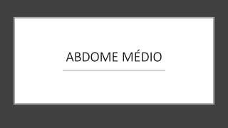 ABDOME MÉDIO
 