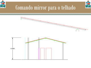 Comando mirror para o telhado
 