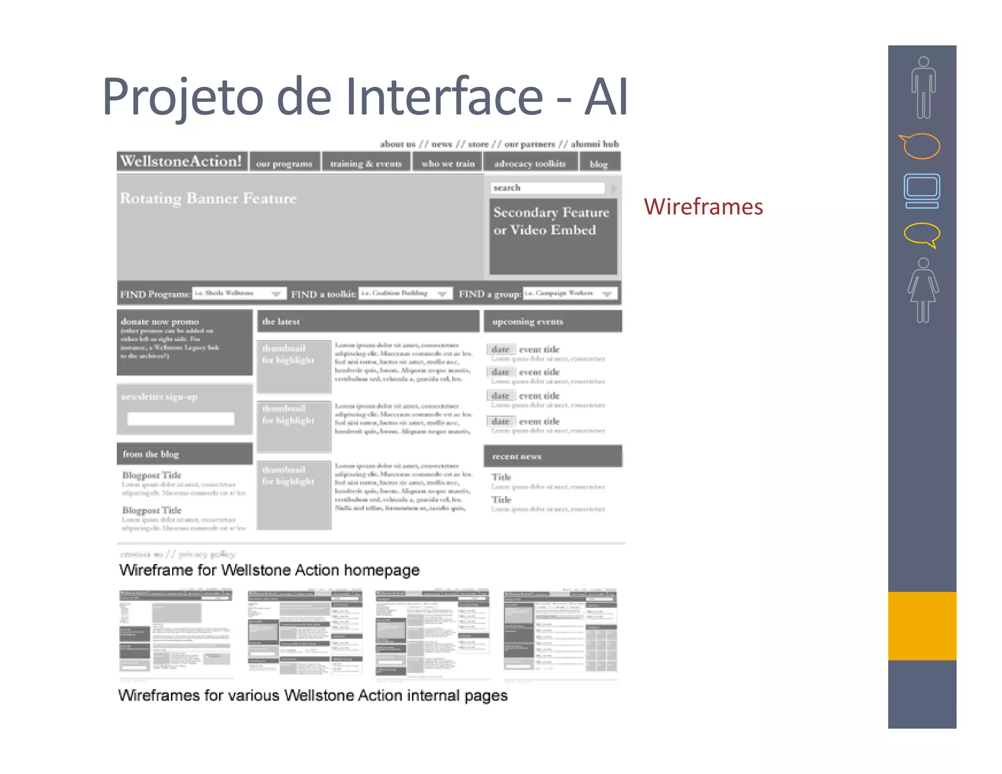 Projeto de Interface - AI
                            Wireframes
 