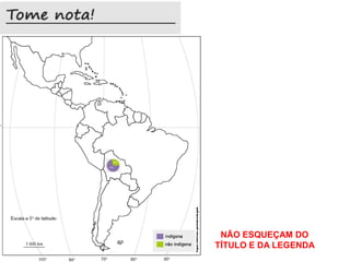 NÃO ESQUEÇAM DO
TÍTULO E DA LEGENDA
 