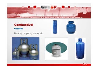CombustCombustíívelvel
Gasosos
Butano, propano, etano, etc.
 