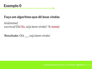 Aula 8 - Comandos de Entrada e Saída | PDF