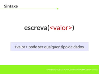 Aula 8 - Comandos de Entrada e Saída | PDF