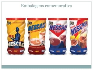 Embalagens comemorativa
 