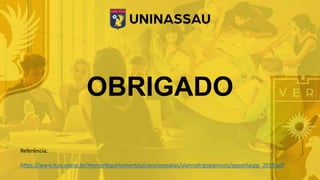 OBRIGADO
Referência:
https://www.fcav.unesp.br/Home/departamentos/cienciasexatas/alanrodrigopanosso/apostilacpp_2019.pdf
 