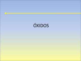 ÓXIDOS
 