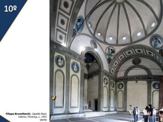 36
Filippo Brunelleschi, Capella Pazzi,
interior, Florença, c. 1441
planta
 