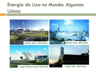 Energia do Lixo no Mundo: Algumas
Usinas

 