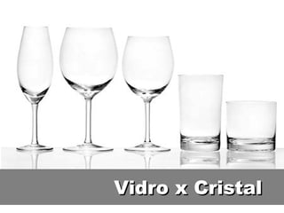 Vidro x CristalVidro x Cristal
 