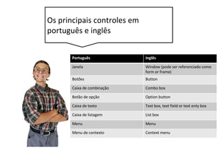 AWT vs Swing
• O Swing utilizou a base do AWT, mantendo a compatibilidade
com aplicações feitas neste framework,
• fornece um conjunto muito mais rico e conveniente de
componentes para interface com usuário
• eliminou o problema da portabilidade e introduzindo o conceito
de Look and Feel (algo como “visual e essência”)
 