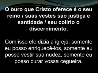 “Conheço as tuas obras”,
diante dessa linha interpretativa,
obras originalmente dignas e
possivelmente as mesmas citadas
em 2.19
(amor – fé – serviço –
perseverança – e sem dúvidas
outras igualmente dignas).
...
 