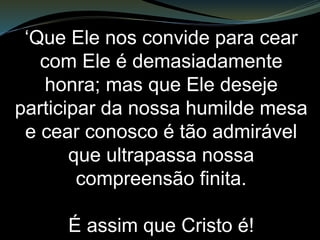 Agora, essa ‘imperfeição’
ou essa falta ‘qualitativa’
esse ‘mal feito’ em relação as obras,
se estabelece em várias etapas.
A começar de sua origem, pois se o
motivo for mau, tudo, por mais belo
e sedutor que seja, jamais satisfará
os padrões de Deus.
 