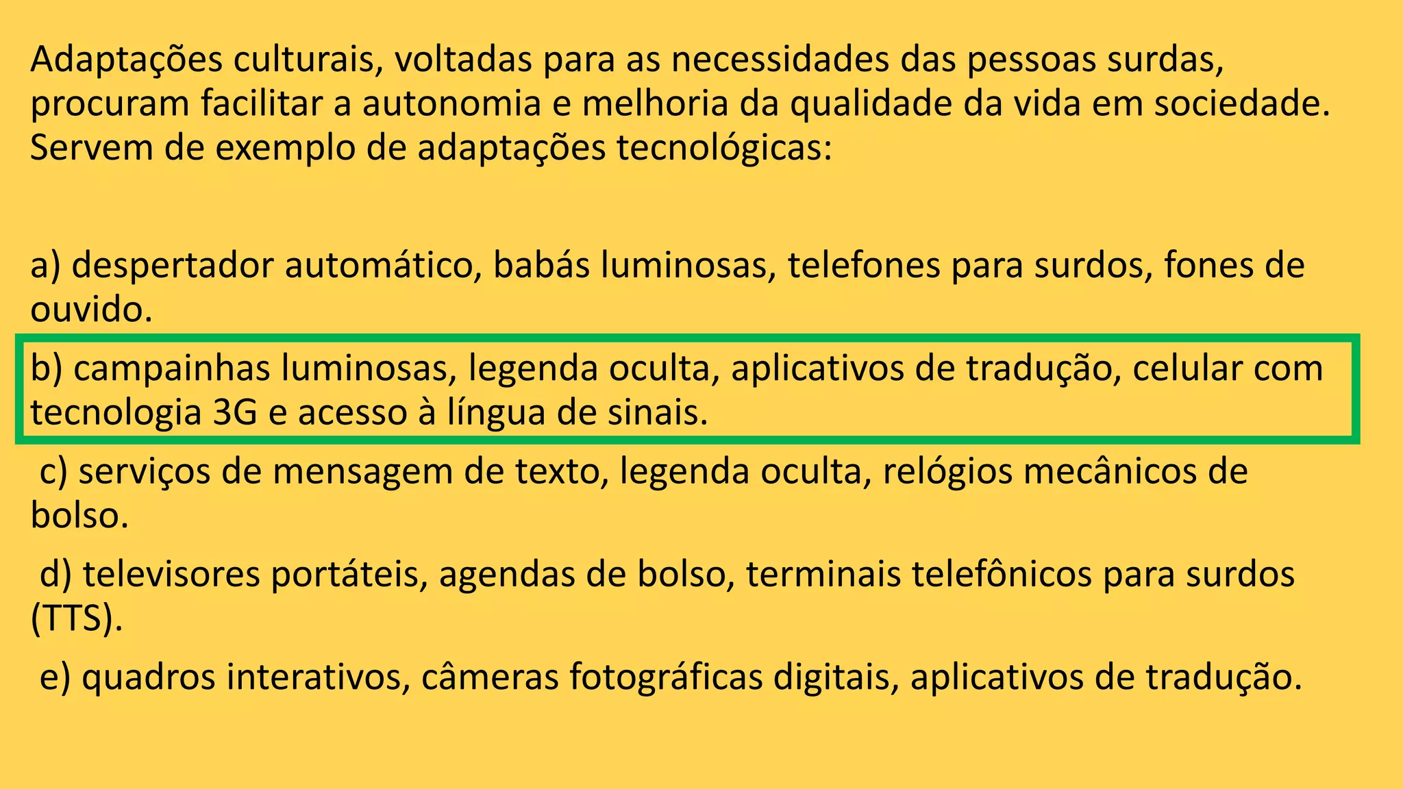 LIBRAS AULA 9: Tecnologia para surdos | PPTX