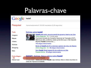 Palavras-chave
 