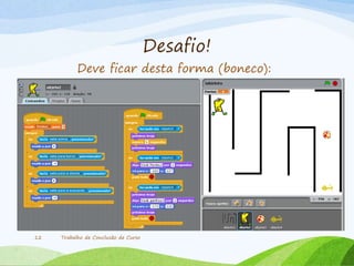 Desafio!
Trabalho de Conclusão de Curso12
Deve ficar desta forma (boneco):
 