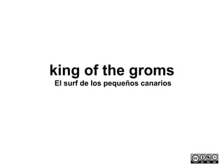 king of the groms
El surf de los pequeños canarios
 