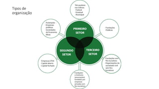 Tipos de
organização
 