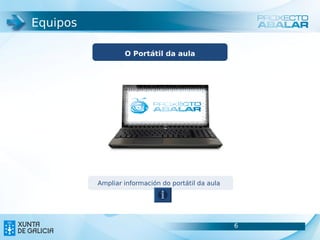 Equipos

                  O Portátil da aula




          Ampliar información do portátil da aula




                                                    6   6
 
