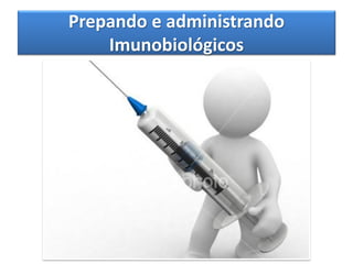 Prepando e administrando
Imunobiológicos
 