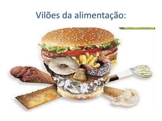 Vilões da alimentação:
 