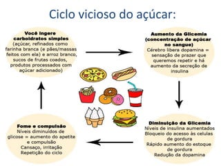 Ciclo vicioso do açúcar:
 