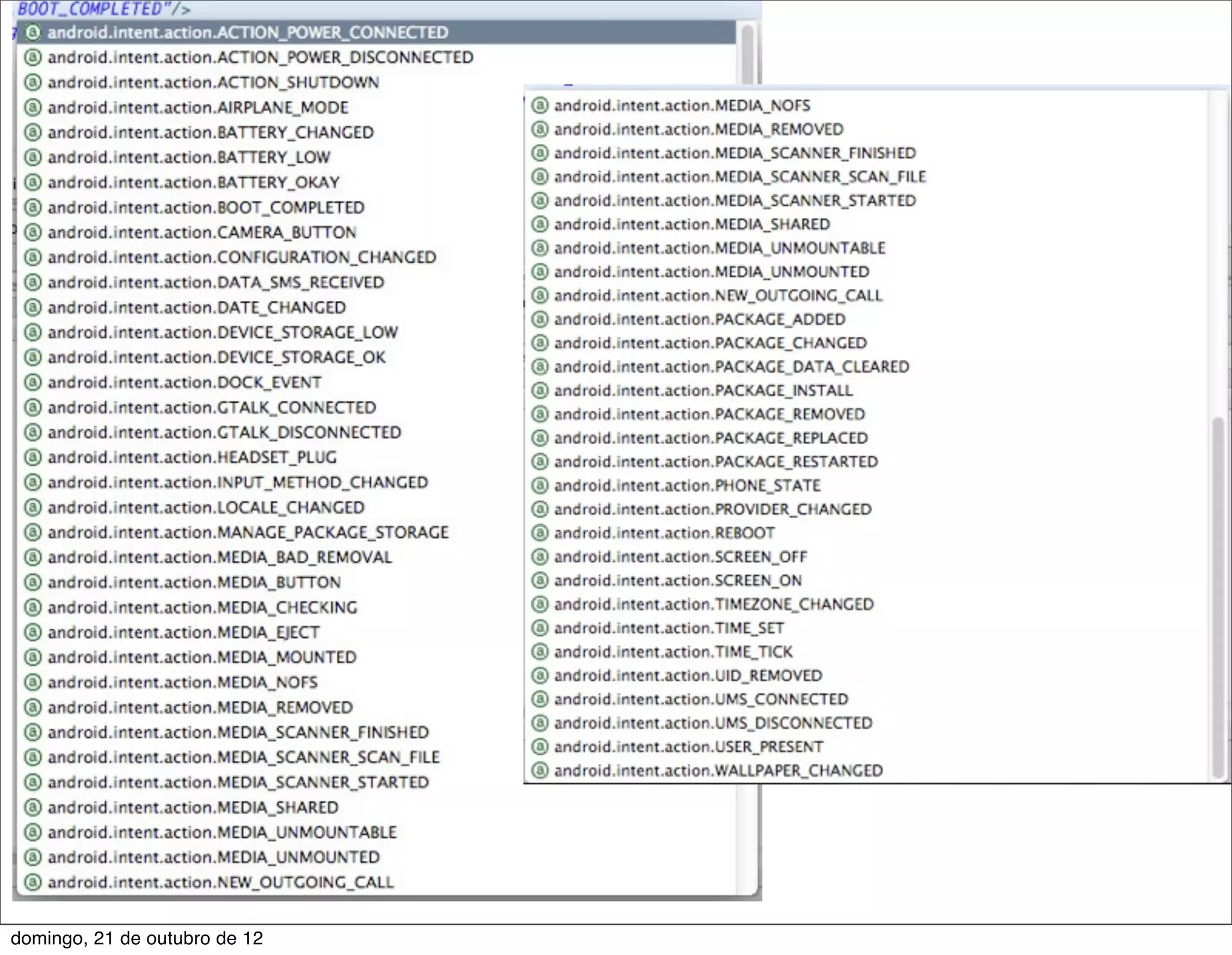 domingo, 21 de outubro de 12
 