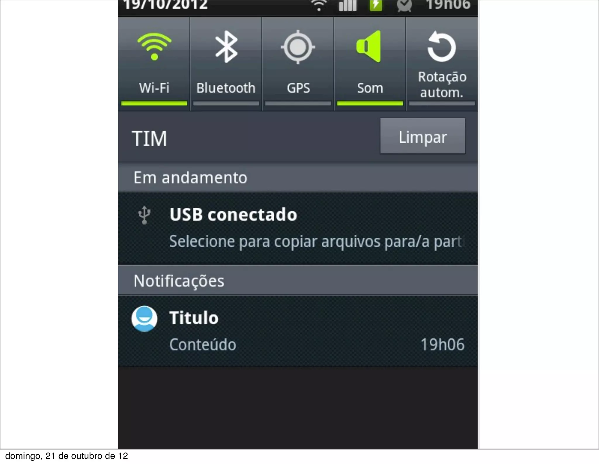 domingo, 21 de outubro de 12
 