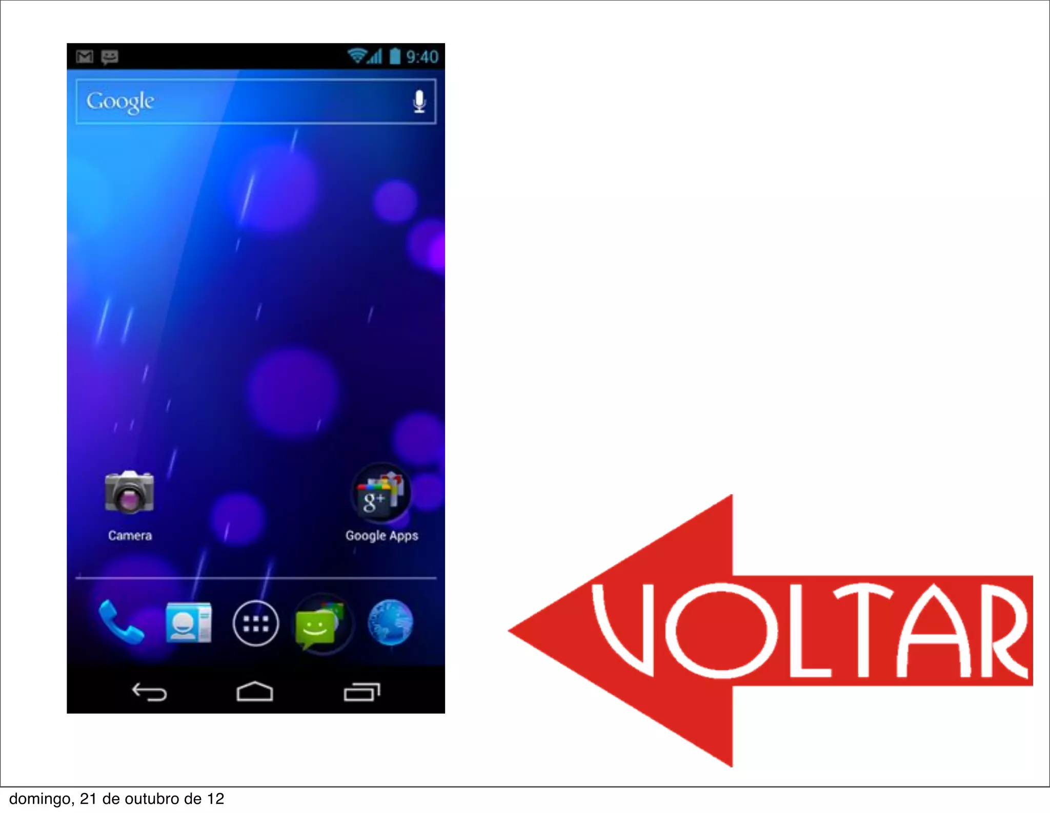 domingo, 21 de outubro de 12
 