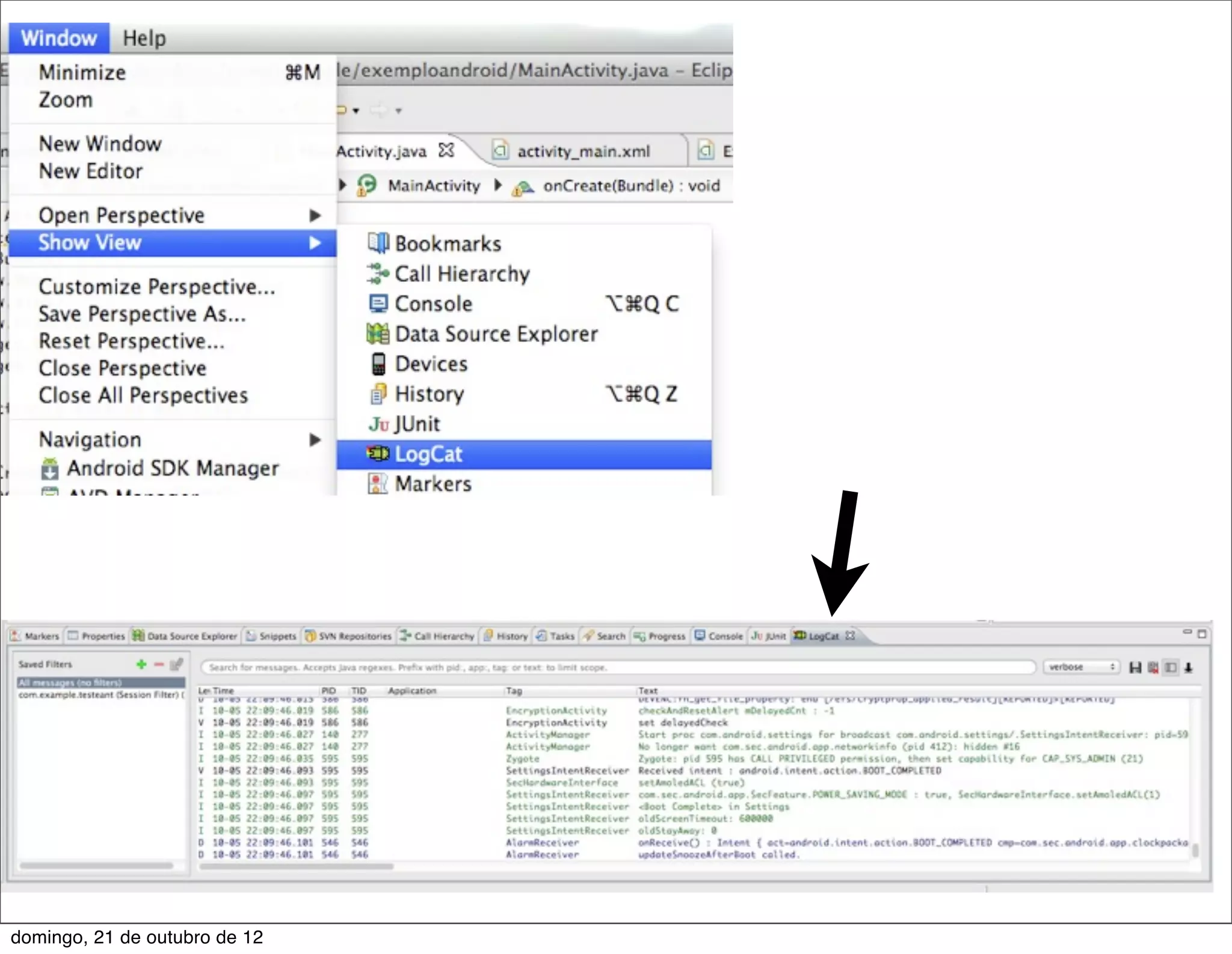 domingo, 21 de outubro de 12
 