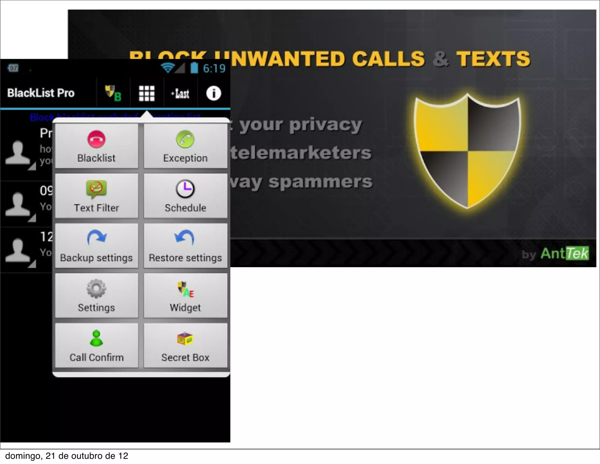 domingo, 21 de outubro de 12
 