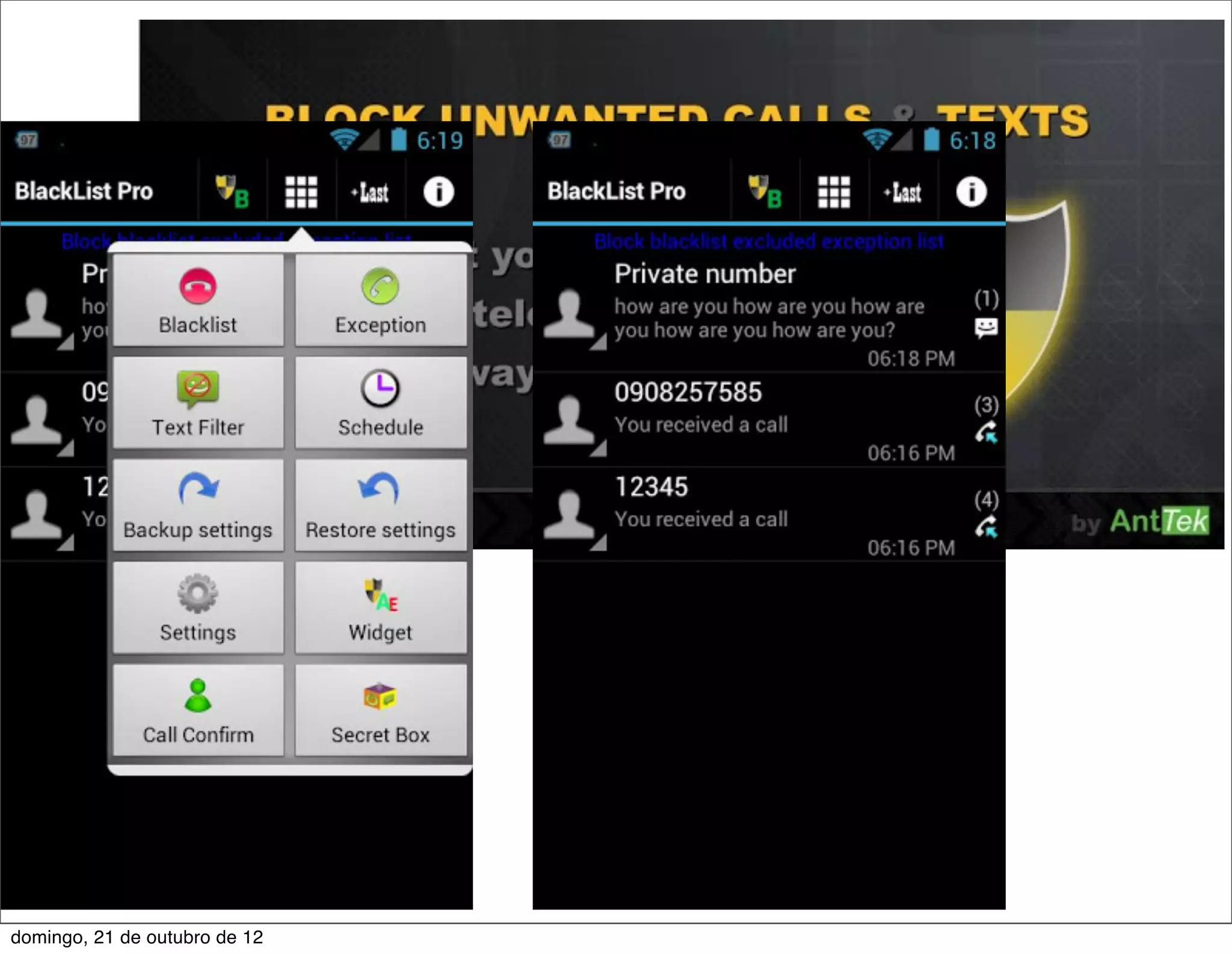 domingo, 21 de outubro de 12
 