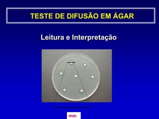   Permite crescimento satisfatório da maioria dos     patógenosTESTE DE DIFUSÃO EM ÁGARO que devemos saber sobre os meios? Umidade