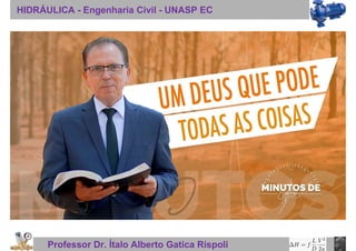 HIDRÁULICA - Engenharia Civil - UNASP EC
Professor Dr. Ítalo Alberto Gatica Ríspoli
 