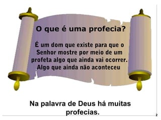 Aula as profecias sobre o senhor jesus | PPT