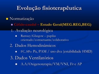 Evolução fisioterapêutica
 