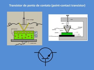 Transistor de ponto de contato (point-contact transistor)
 