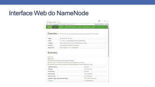 Interface Web do NameNode
 