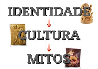 IDENTIDADE 
CULTURA 
MITOS 
 