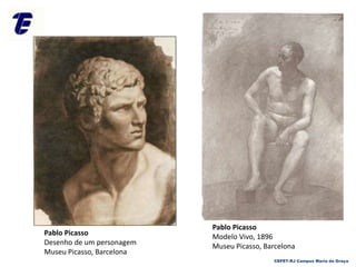 CEFET-RJ Campus Maria da Graça
Pablo Picasso
Modelo Vivo, 1896
Museu Picasso, Barcelona
Pablo Picasso
Desenho de um personagem
Museu Picasso, Barcelona
 