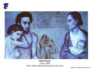 CEFET-RJ Campus Maria da Graça
Pablo Picasso
La Vie, 1903
197 x 129cm Cleveland Museum of Art, EUA
 