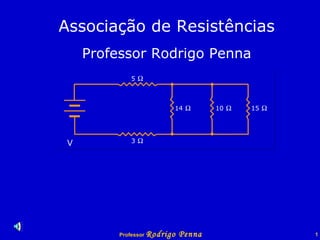 Associação de Resistências Professor Rodrigo Penna V 5    3    14    10    15    