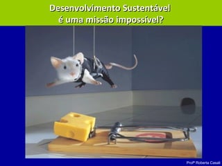 Profª Roberta Casali
Desenvolvimento SustentávelDesenvolvimento Sustentável
é uma missão impossível?é uma missão impossível?
 