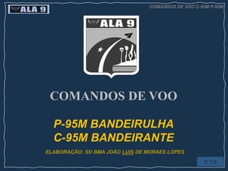 COMANDOS DE VOO C-95M P-95M
1/ 174
COMANDOS DE VOO
P-95M BANDEIRULHA
C-95M BANDEIRANTE
ELABORAÇÃO: SO BMA JOÃO LUIS DE MORAES LOPES
 